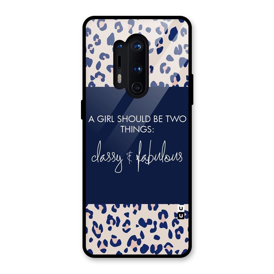 Classy and Fabulous Glass Back Case for OnePlus 8 Pro