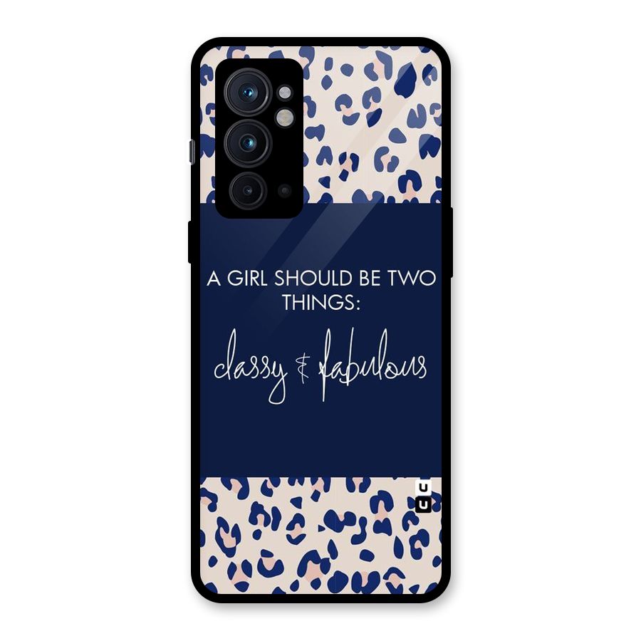 Classy and Fabulous Glass Back Case for OnePlus 9RT 5G