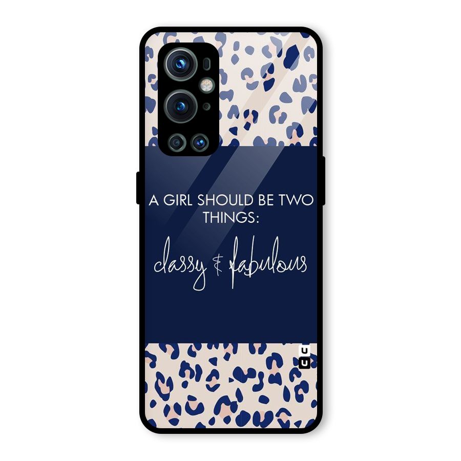 Classy and Fabulous Glass Back Case for OnePlus 9 Pro
