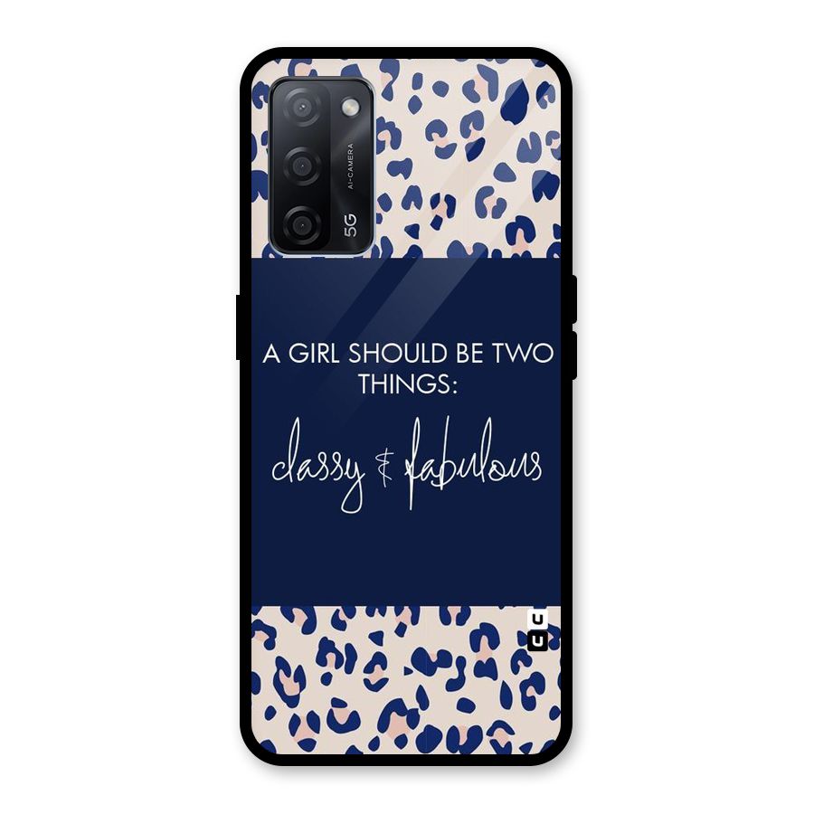 Classy and Fabulous Glass Back Case for Oppo A53s 5G