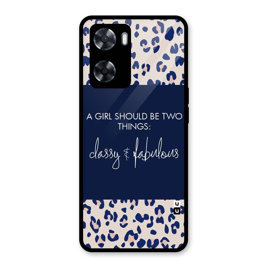 Classy and Fabulous Glass Back Case for Oppo A57 2022