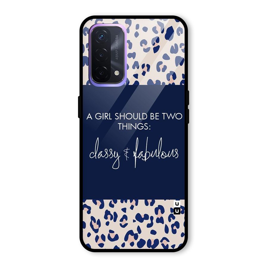 Classy and Fabulous Glass Back Case for Oppo A74 5G