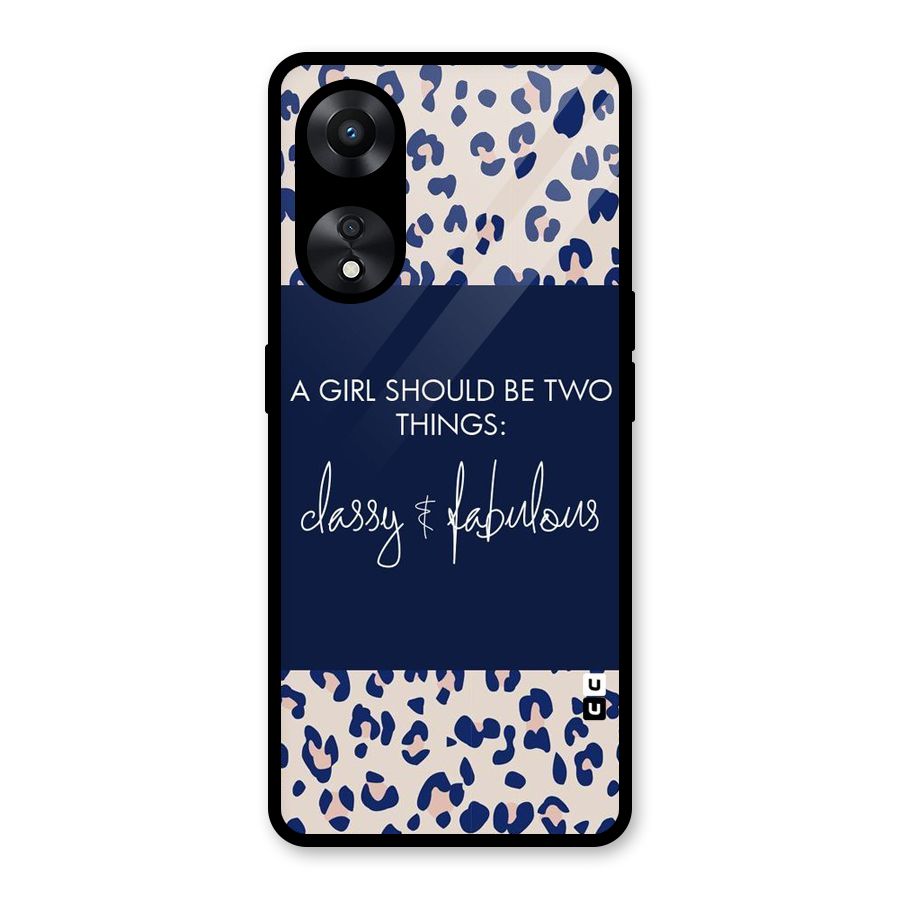 Classy and Fabulous Glass Back Case for Oppo A78