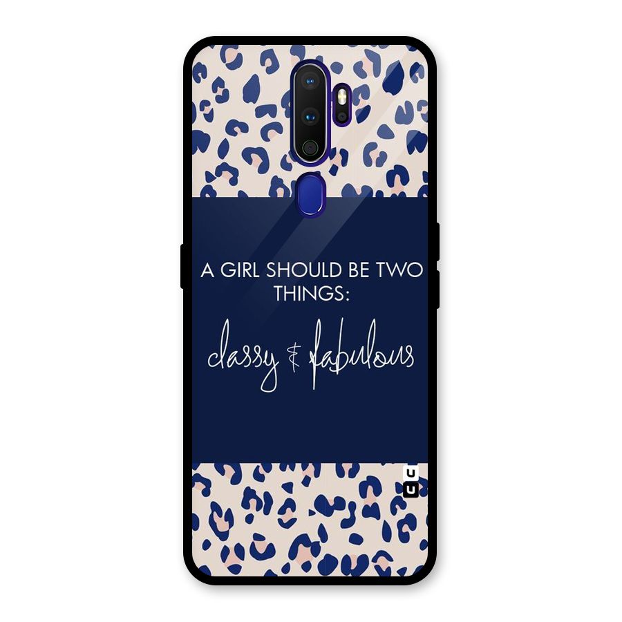 Classy and Fabulous Glass Back Case for Oppo A9 (2020)