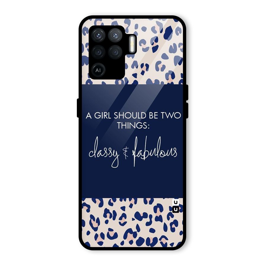 Classy and Fabulous Glass Back Case for Oppo F19 Pro