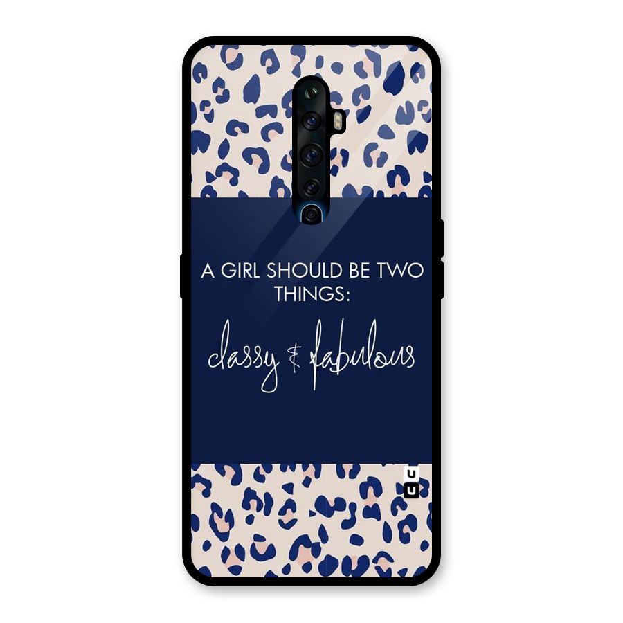 Classy and Fabulous Glass Back Case for Oppo Reno2 Z