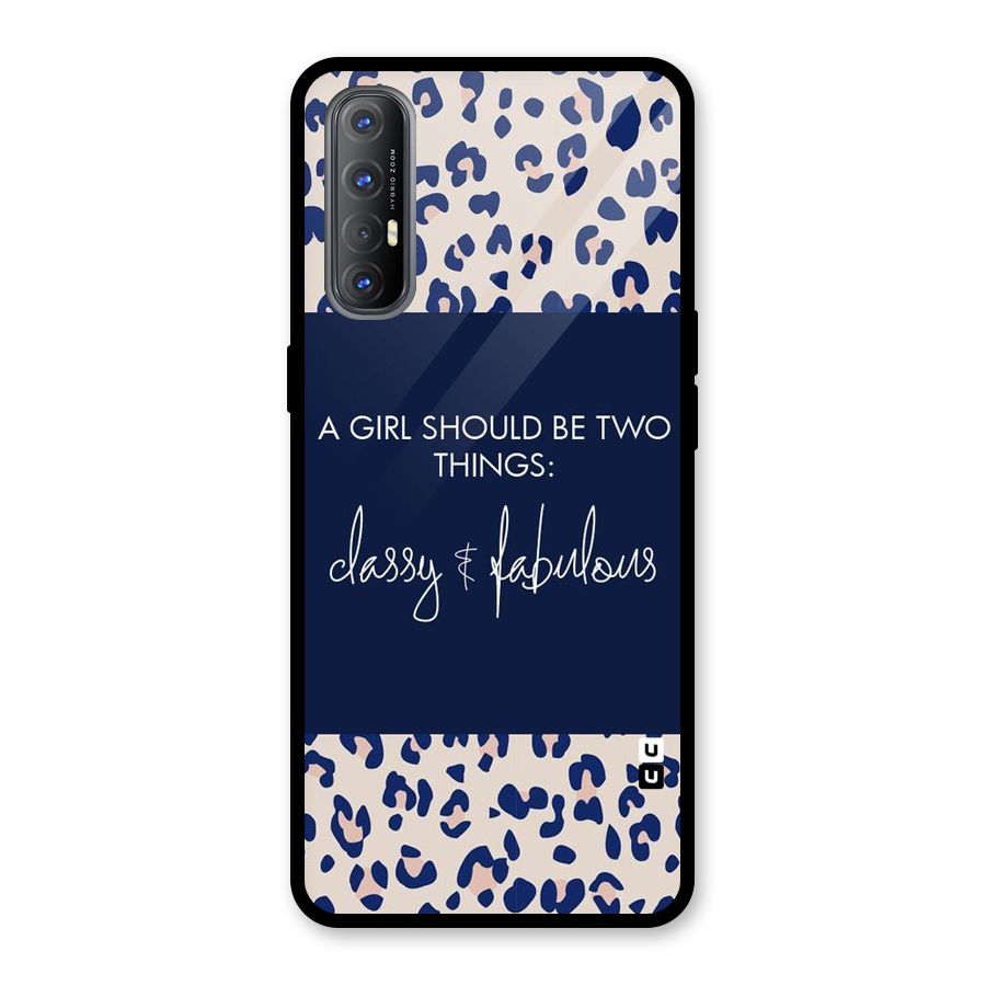 Classy and Fabulous Glass Back Case for Oppo Reno3 Pro