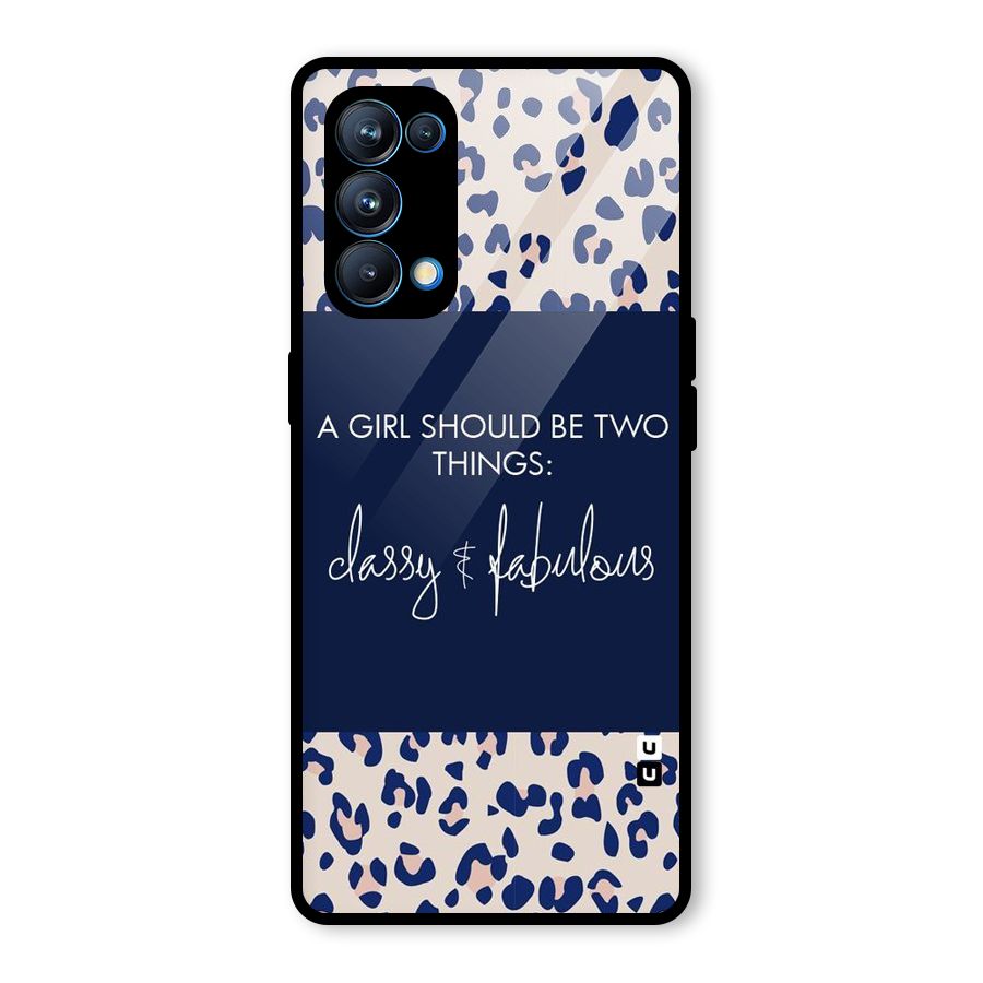 Classy and Fabulous Glass Back Case for Oppo Reno5 Pro 5G