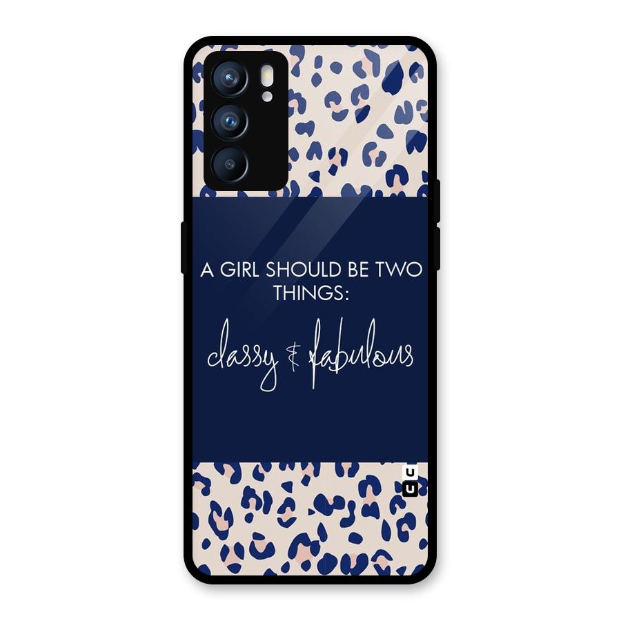 Classy and Fabulous Glass Back Case for Oppo Reno6 5G