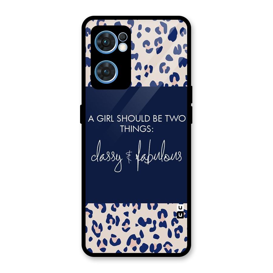 Classy and Fabulous Glass Back Case for Oppo Reno7 5G
