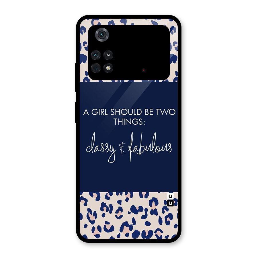 Classy and Fabulous Glass Back Case for Poco M4 Pro 4G