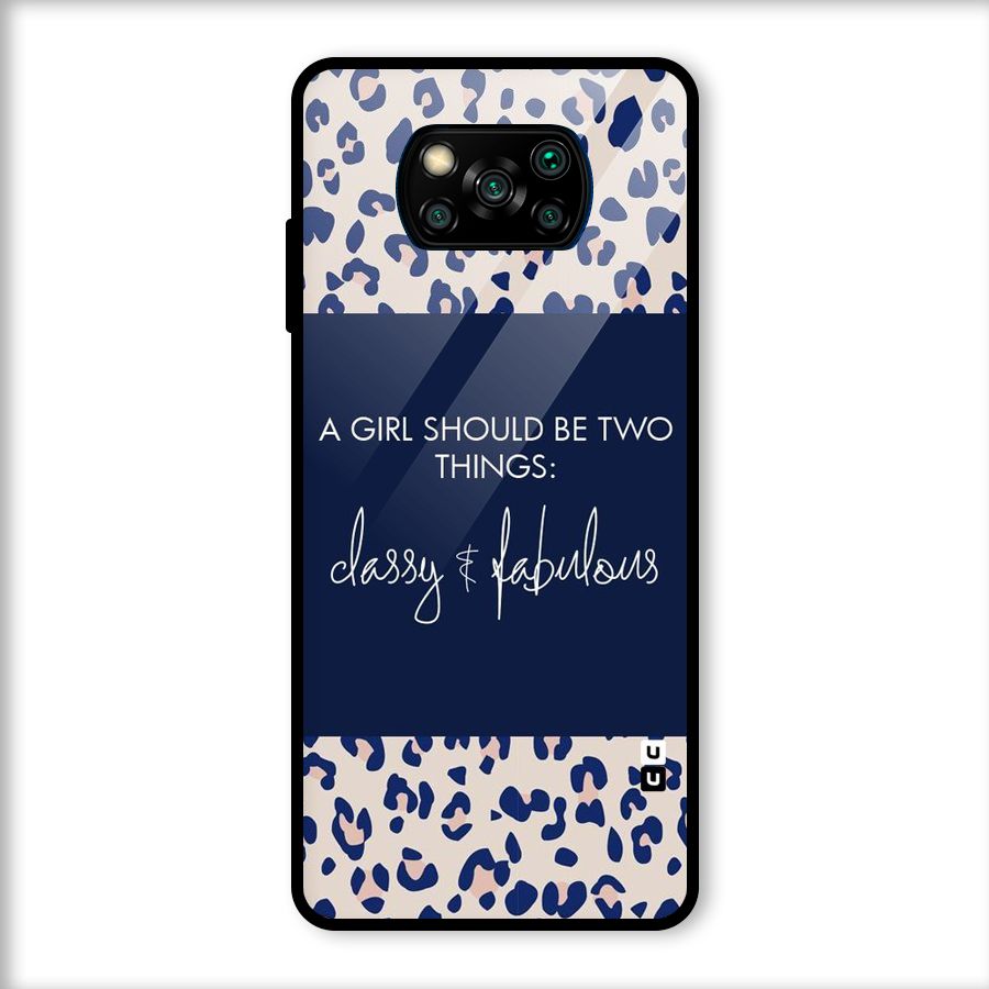 Classy and Fabulous Glass Back Case for Poco X3