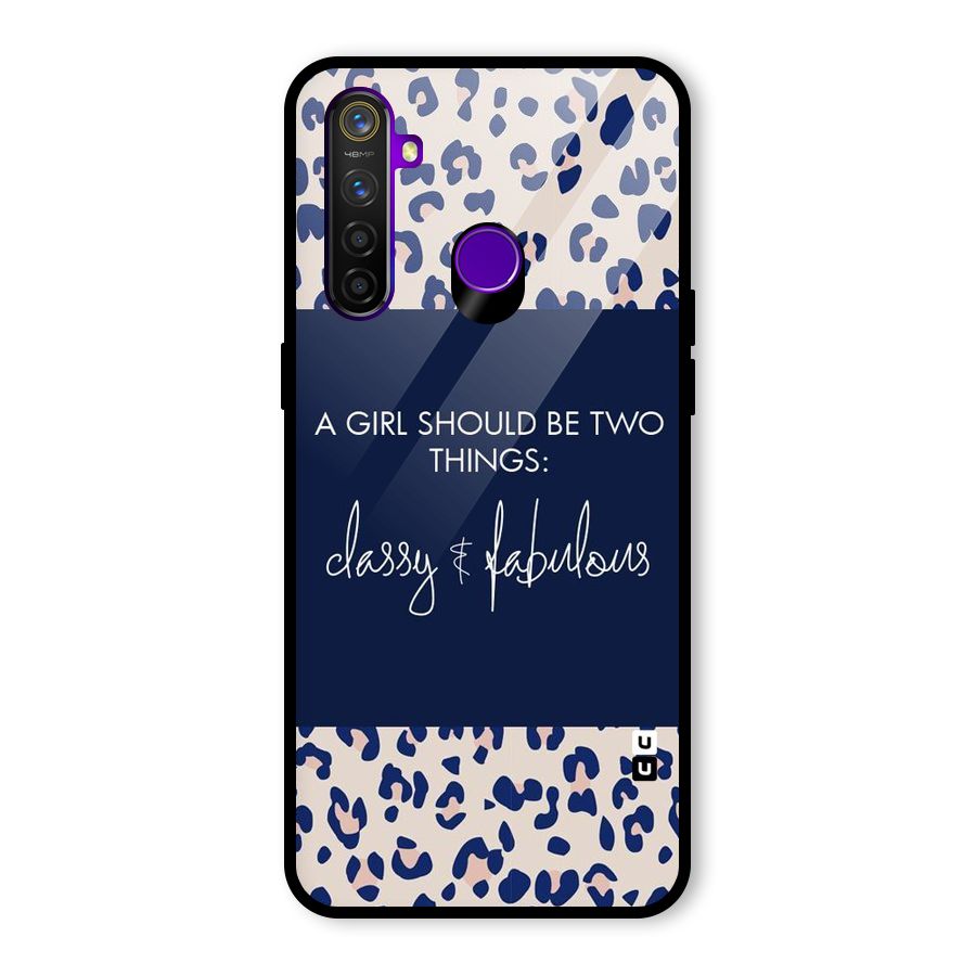 Classy and Fabulous Glass Back Case for Realme 5 Pro