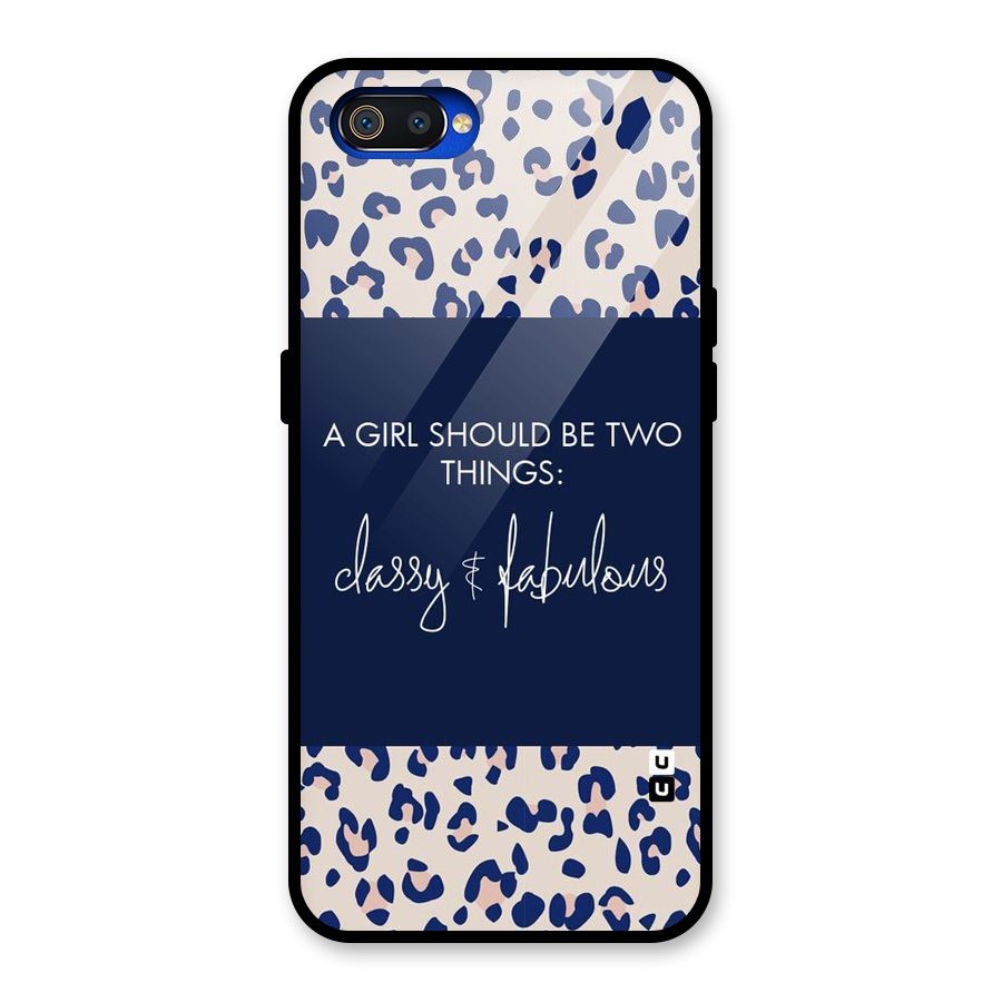 Classy and Fabulous Glass Back Case for Realme C2