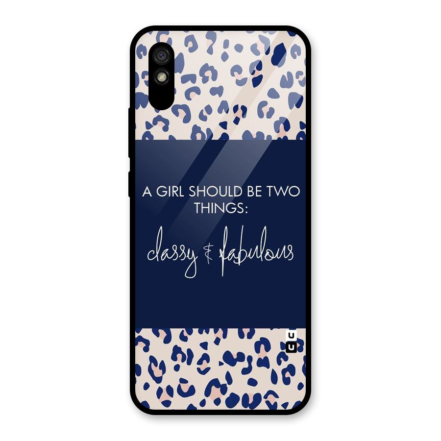Classy and Fabulous Glass Back Case for Redmi 9i