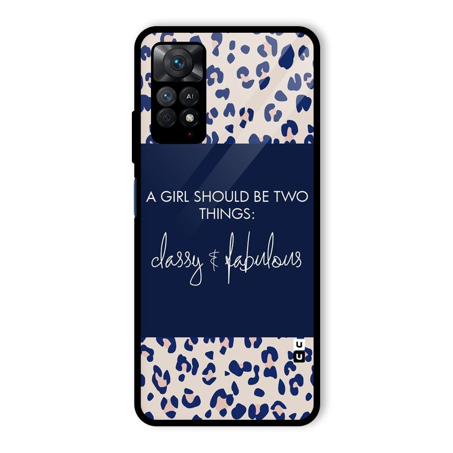 Classy and Fabulous Glass Back Case for Redmi Note 11 Pro
