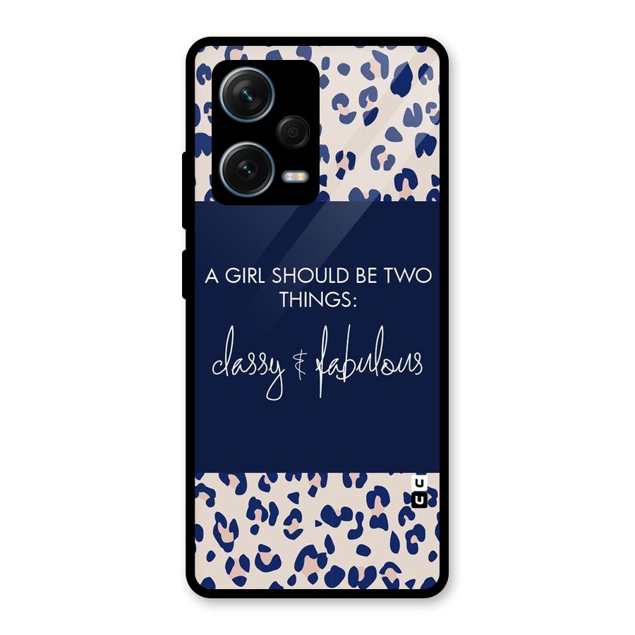 Classy and Fabulous Glass Back Case for Redmi Note 12 Pro Plus 5G