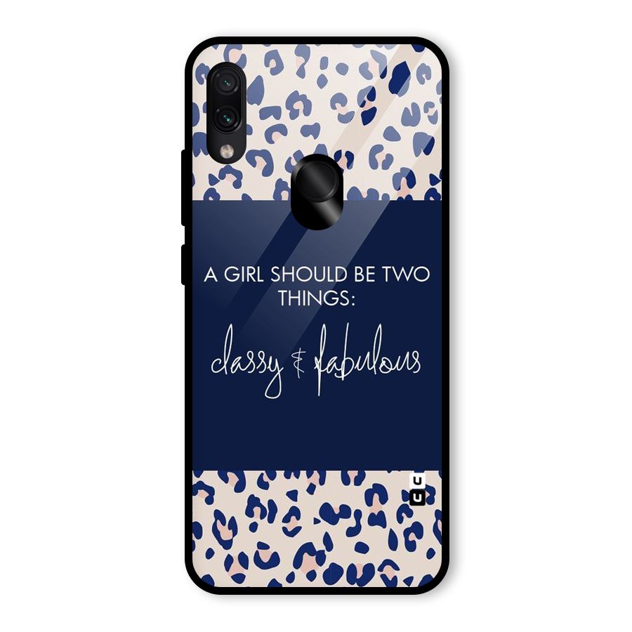 Classy and Fabulous Glass Back Case for Redmi Note 7S