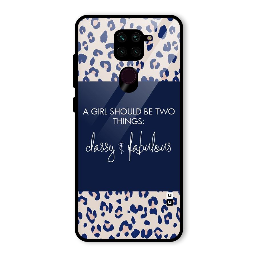 Classy and Fabulous Glass Back Case for Redmi Note 9