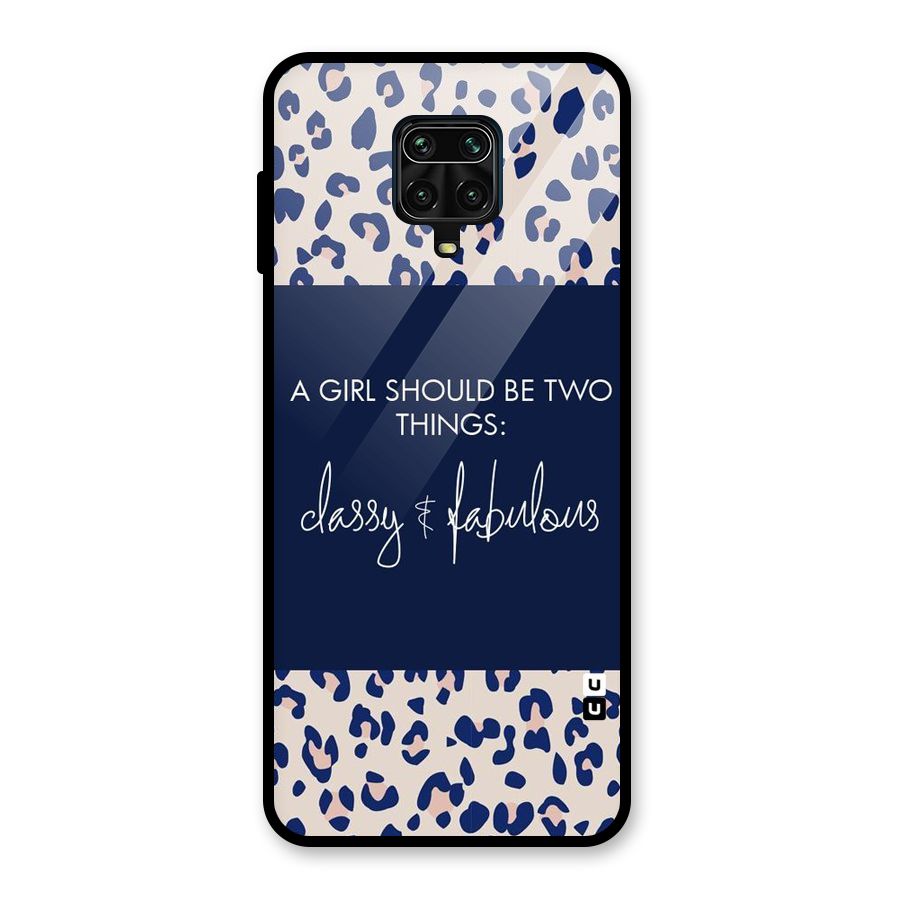 Classy and Fabulous Glass Back Case for Redmi Note 9 Pro Max