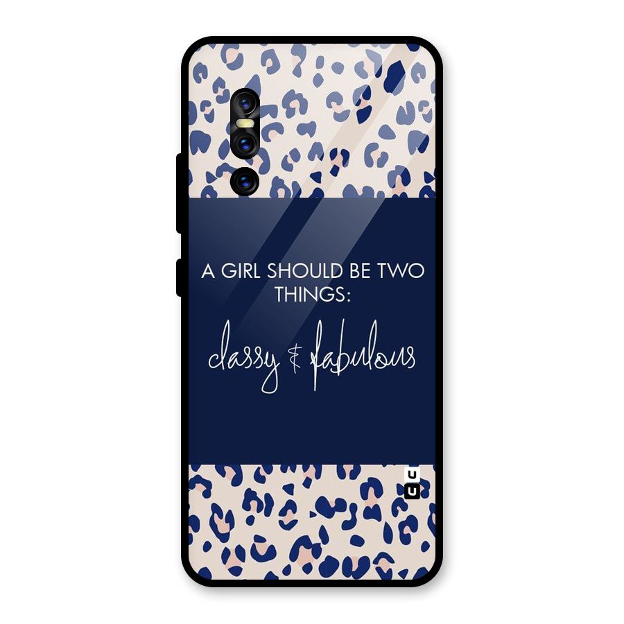 Classy and Fabulous Glass Back Case for Vivo V15 Pro