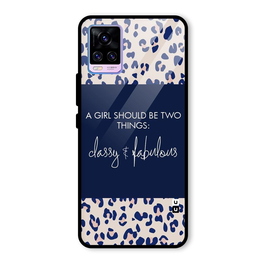 Classy and Fabulous Glass Back Case for Vivo V20 Pro