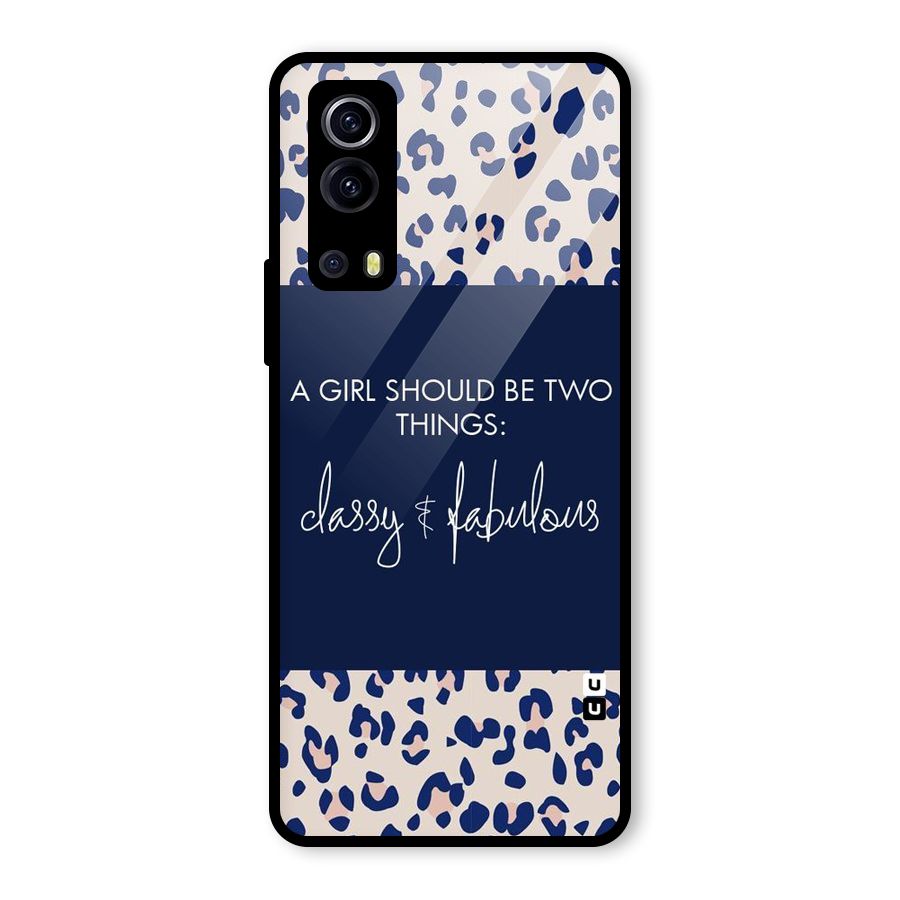 Classy and Fabulous Glass Back Case for Vivo iQOO Z3