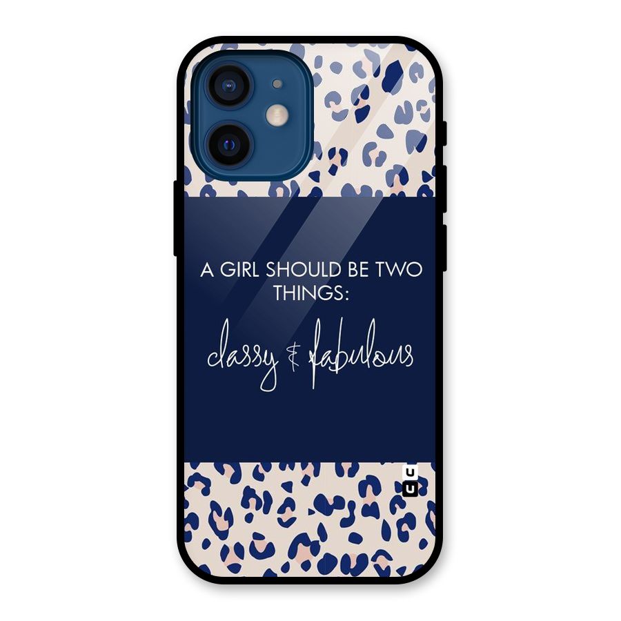 Classy and Fabulous Glass Back Case for iPhone 12 Mini