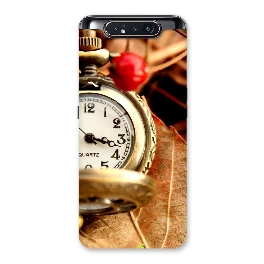 Clock And Cherry Back Case for Galaxy A80