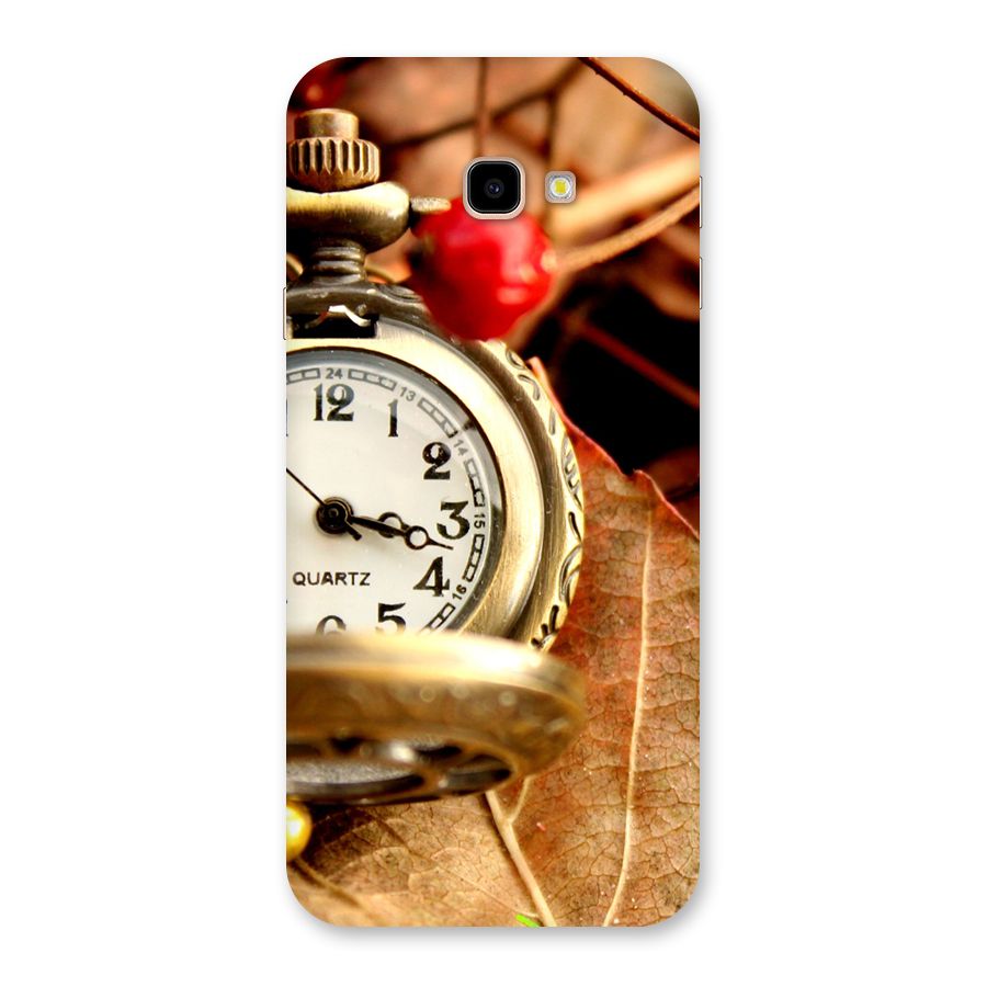 Clock And Cherry Back Case for Galaxy J4 Plus
