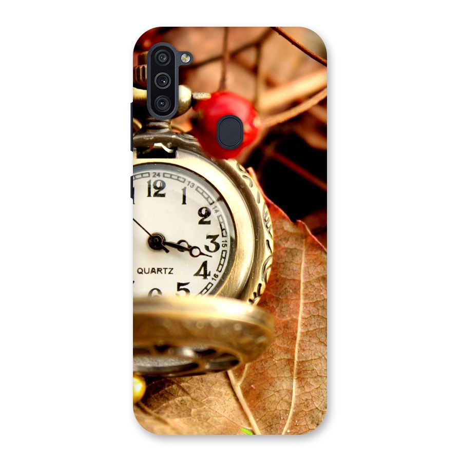 Clock And Cherry Back Case for Galaxy M11