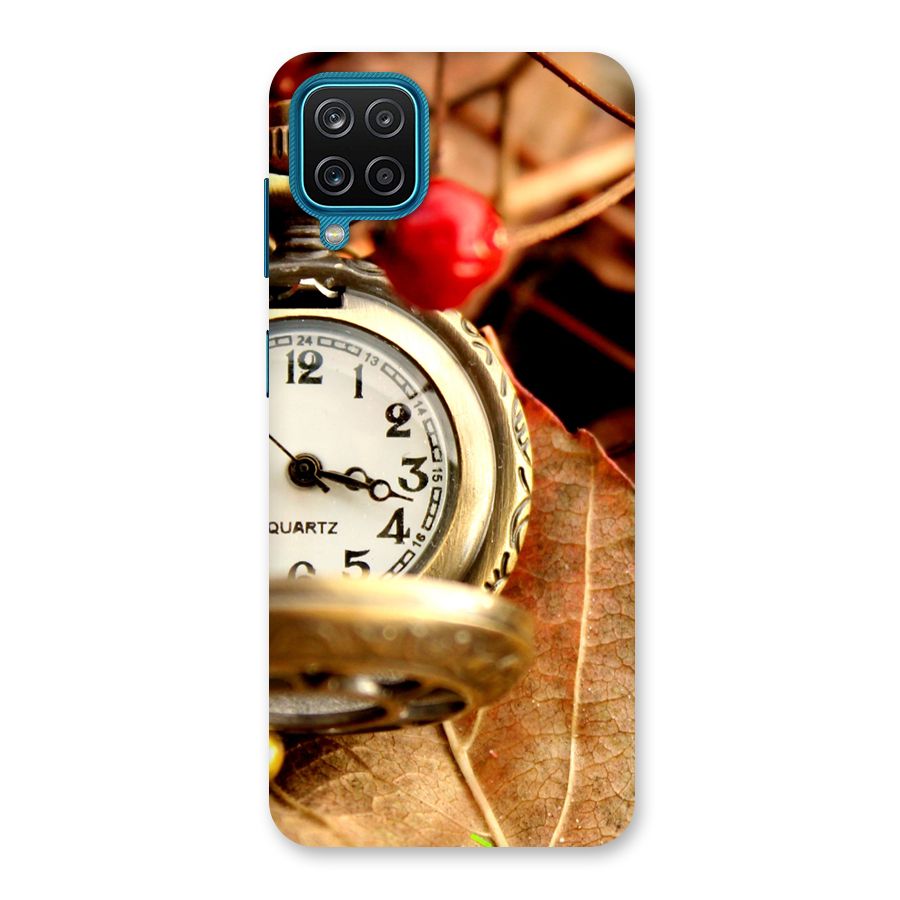 Clock And Cherry Back Case for Galaxy M12