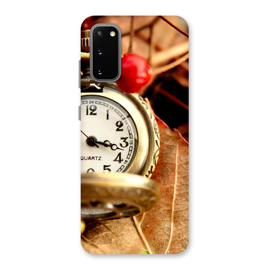 Clock And Cherry Back Case for Galaxy S20