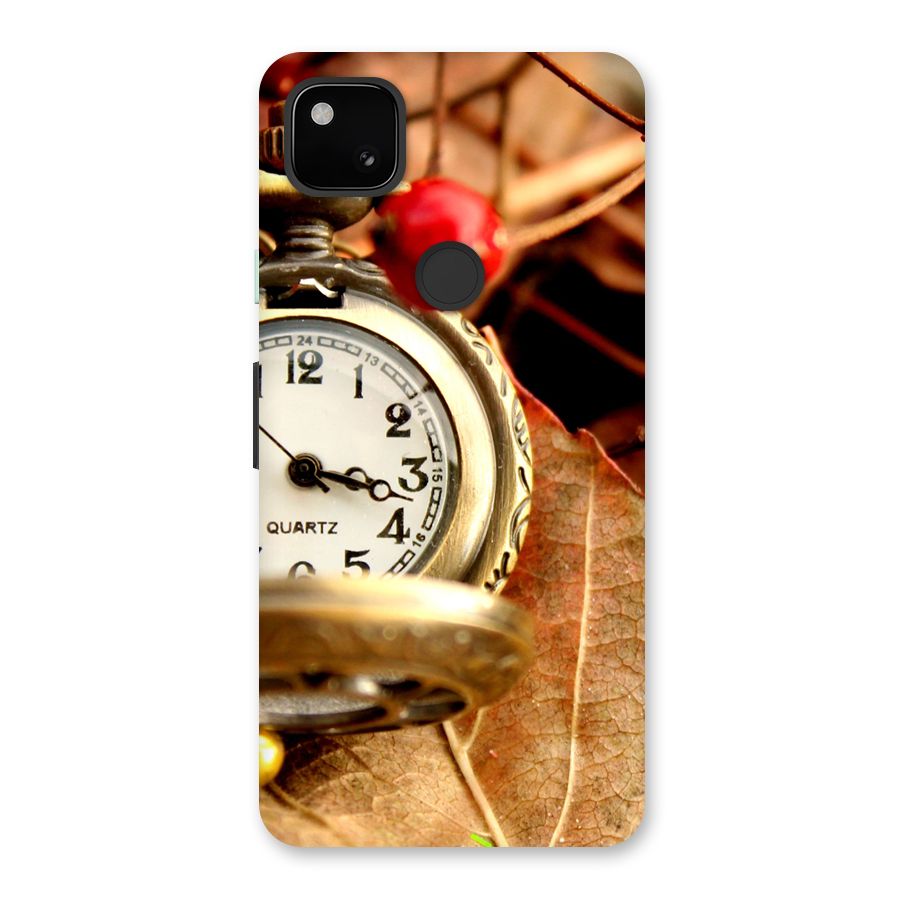 Clock And Cherry Back Case for Google Pixel 4a