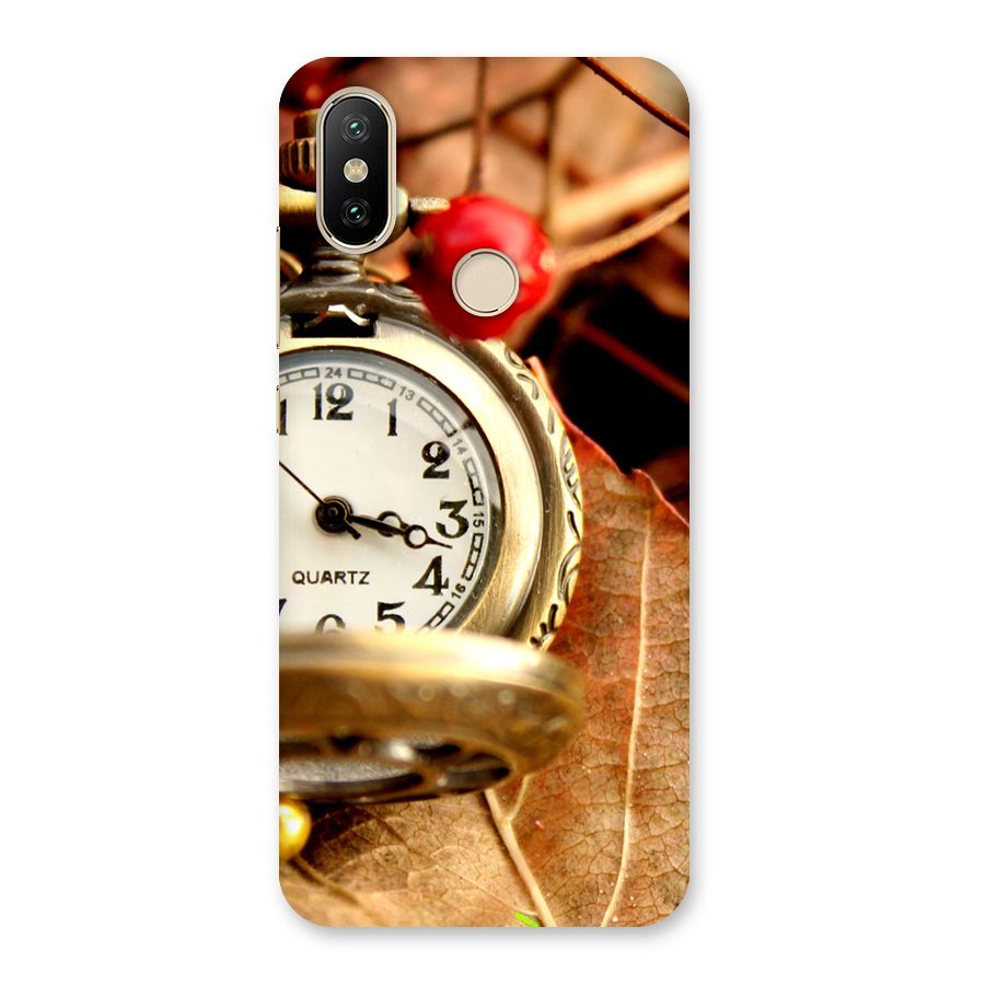 Clock And Cherry Back Case for Mi A2