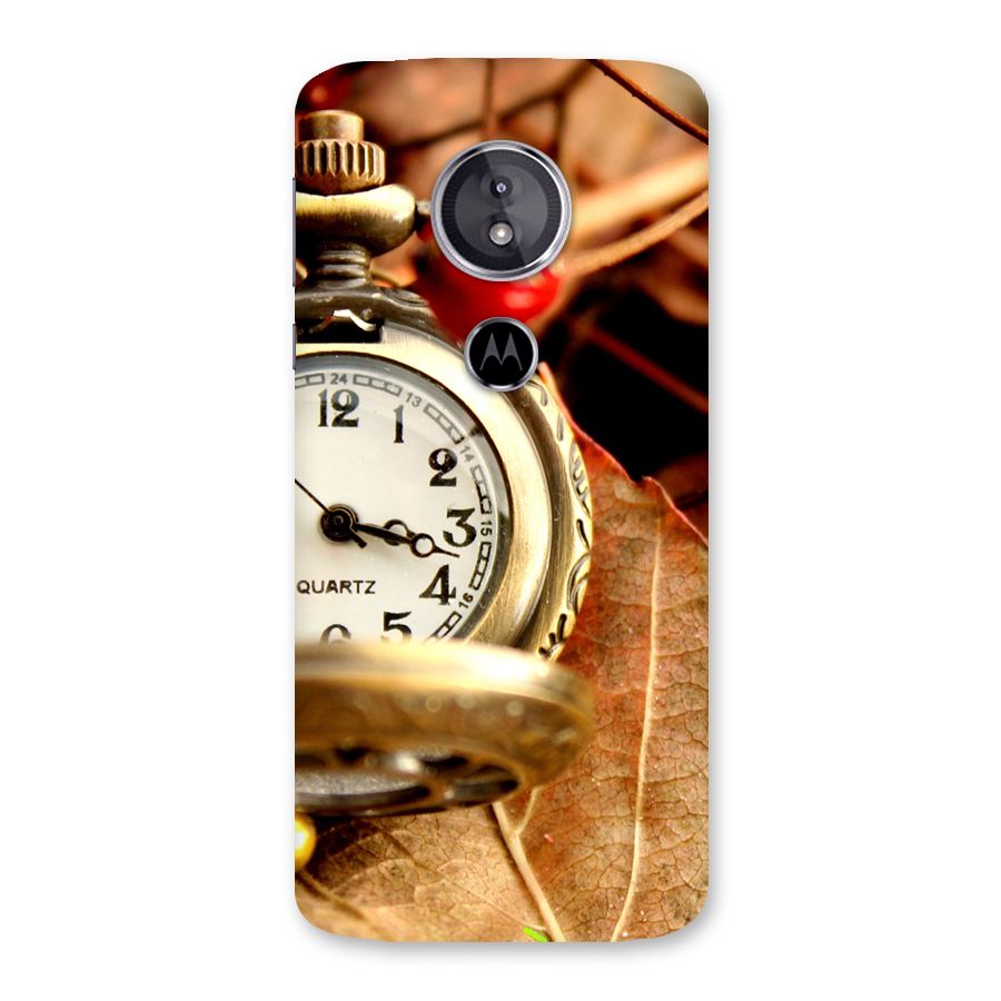 Clock And Cherry Back Case for Moto E5