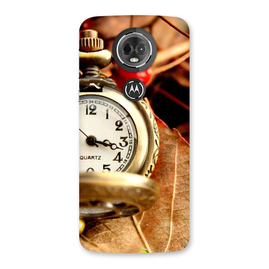 Clock And Cherry Back Case for Moto E5 Plus