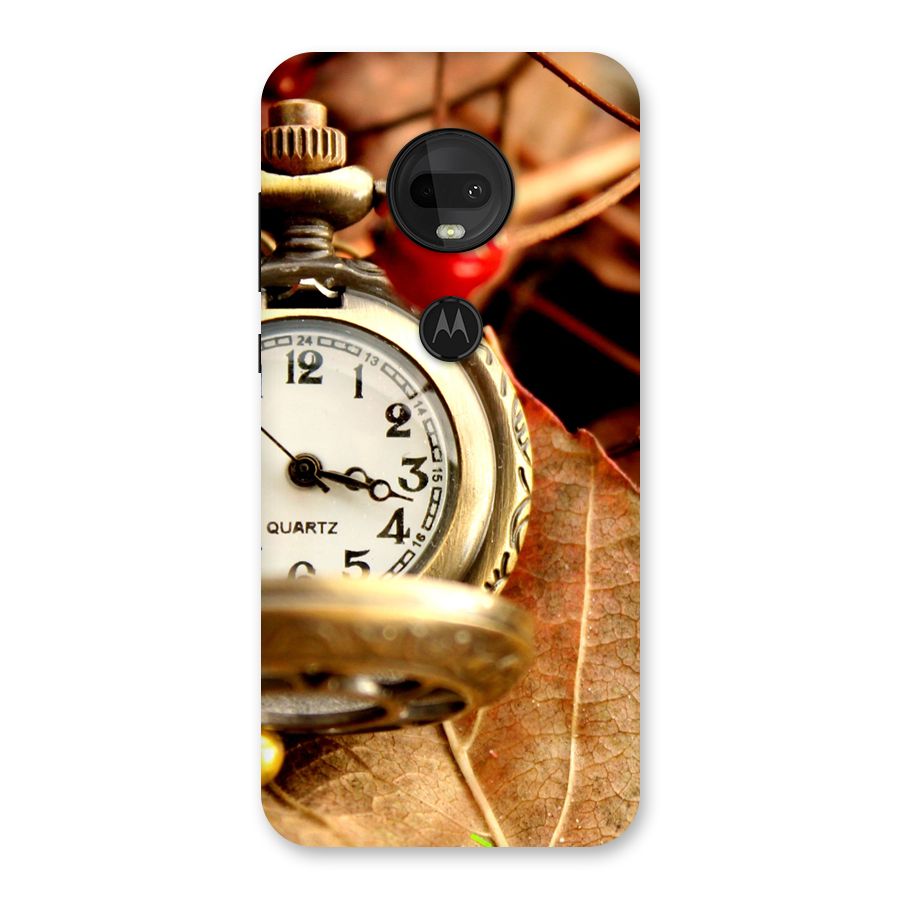 Clock And Cherry Back Case for Moto G7