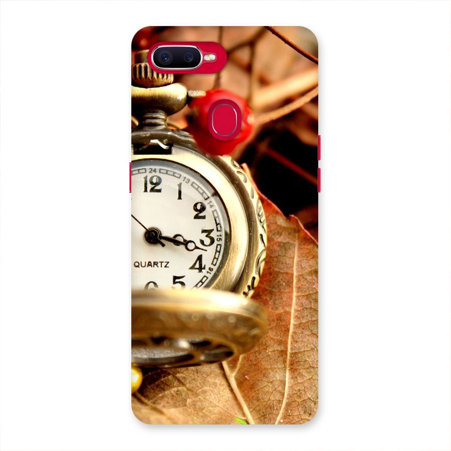 Clock And Cherry Back Case for Oppo F9 Pro
