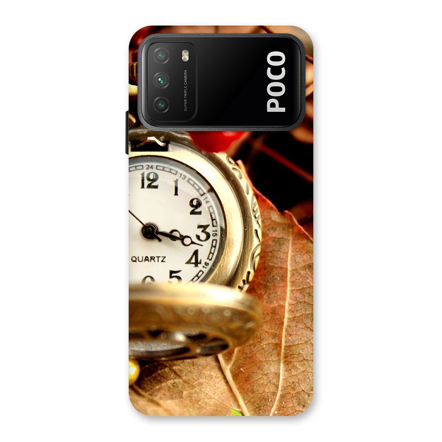 Clock And Cherry Back Case for Poco M3