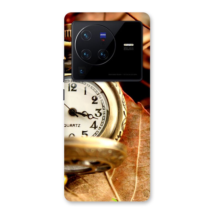 Clock And Cherry Back Case for Vivo X80 Pro