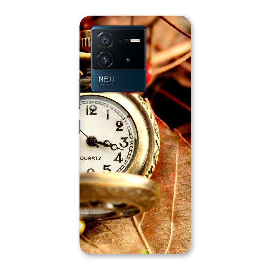 Clock And Cherry Back Case for Vivo iQOO Neo 6 5G