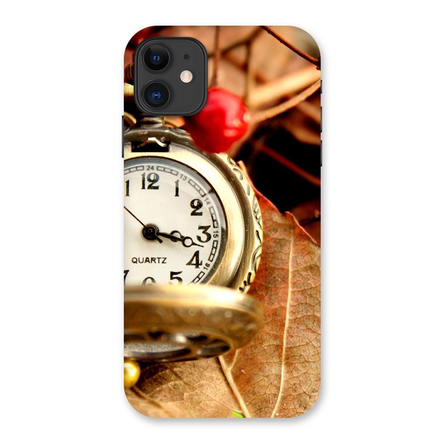 Clock And Cherry Back Case for iPhone 11