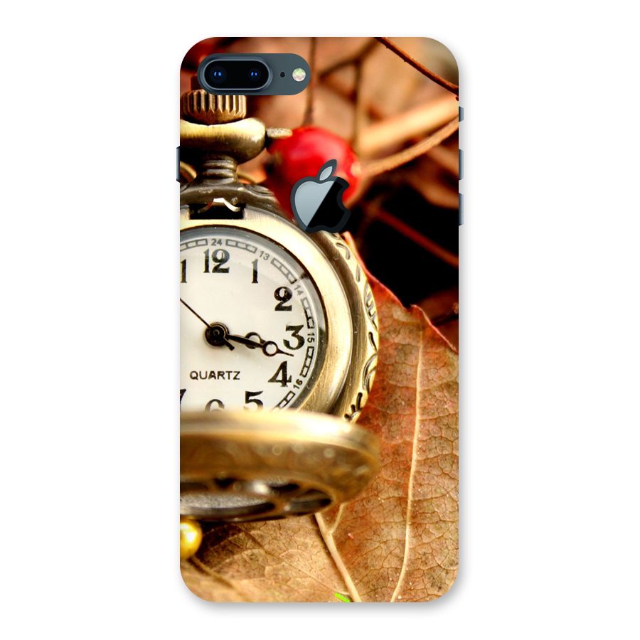 Clock And Cherry Back Case for iPhone 7 Plus Apple Cut