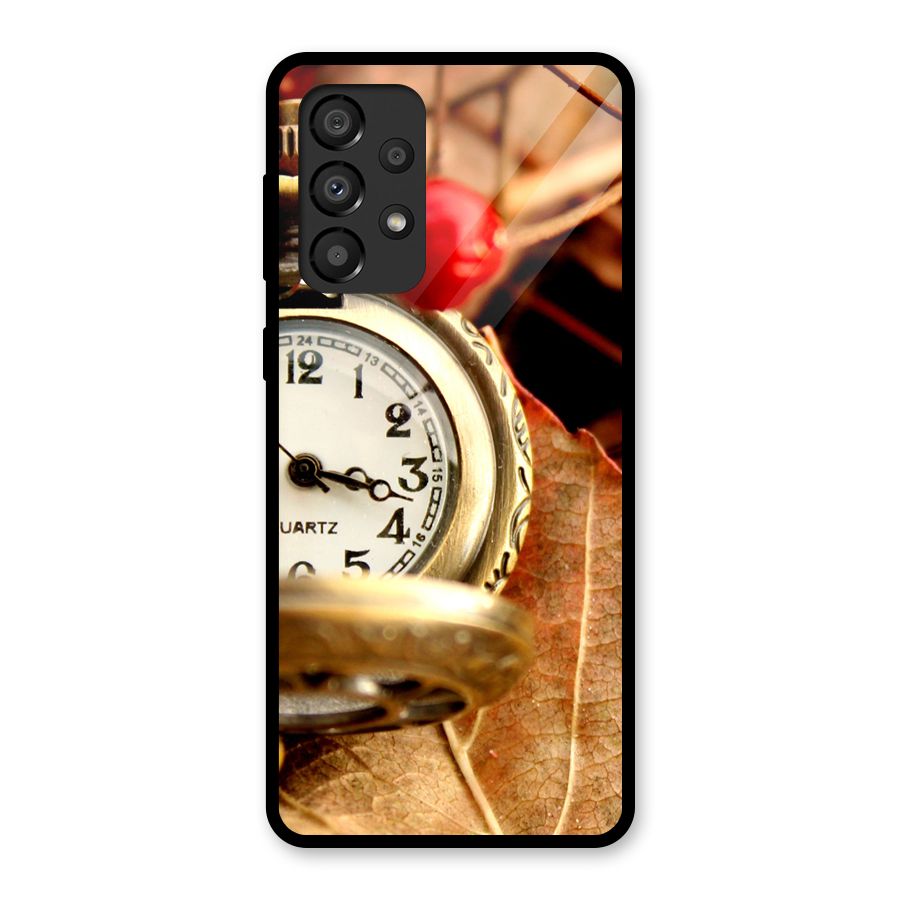 Clock And Cherry Glass Back Case for Galaxy A33 5G