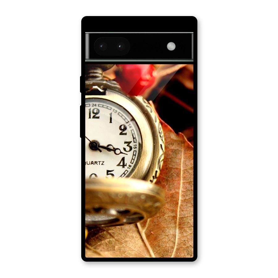 Clock And Cherry Glass Back Case for Google Pixel 6a