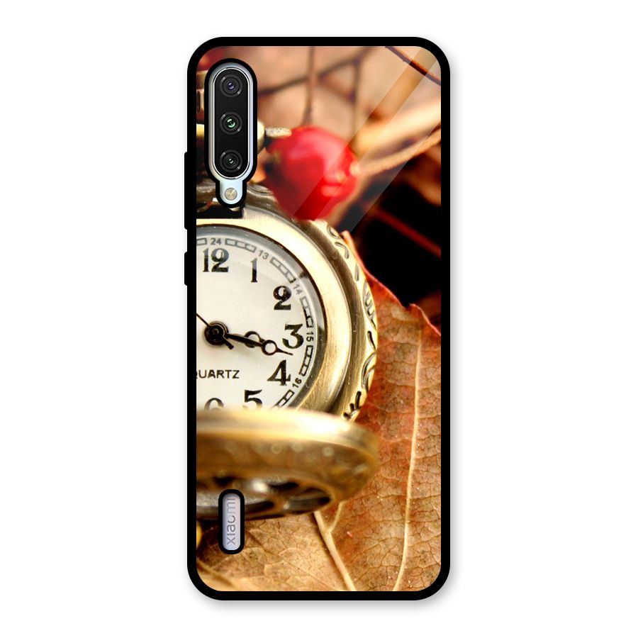 Clock And Cherry Glass Back Case for Mi A3