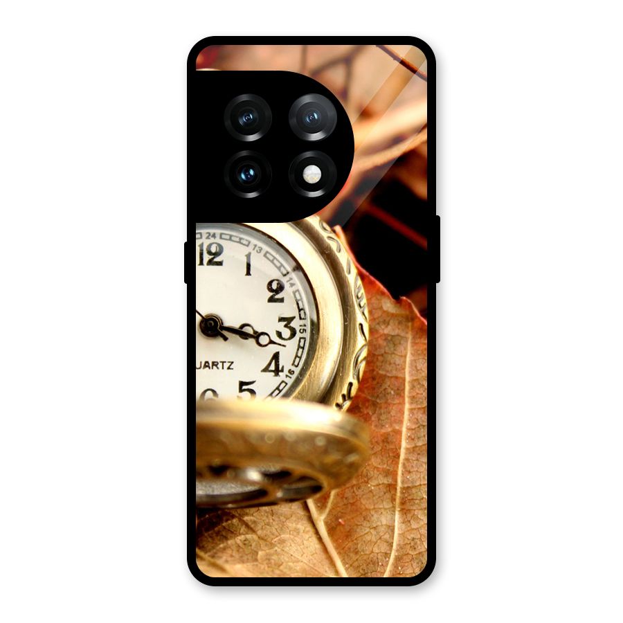 Clock And Cherry Glass Back Case for OnePlus 11