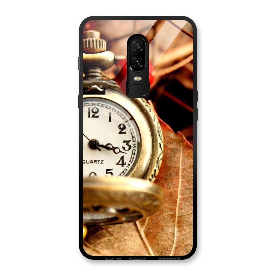 Clock And Cherry Glass Back Case for OnePlus 6