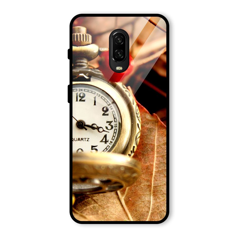 Clock And Cherry Glass Back Case for OnePlus 6T